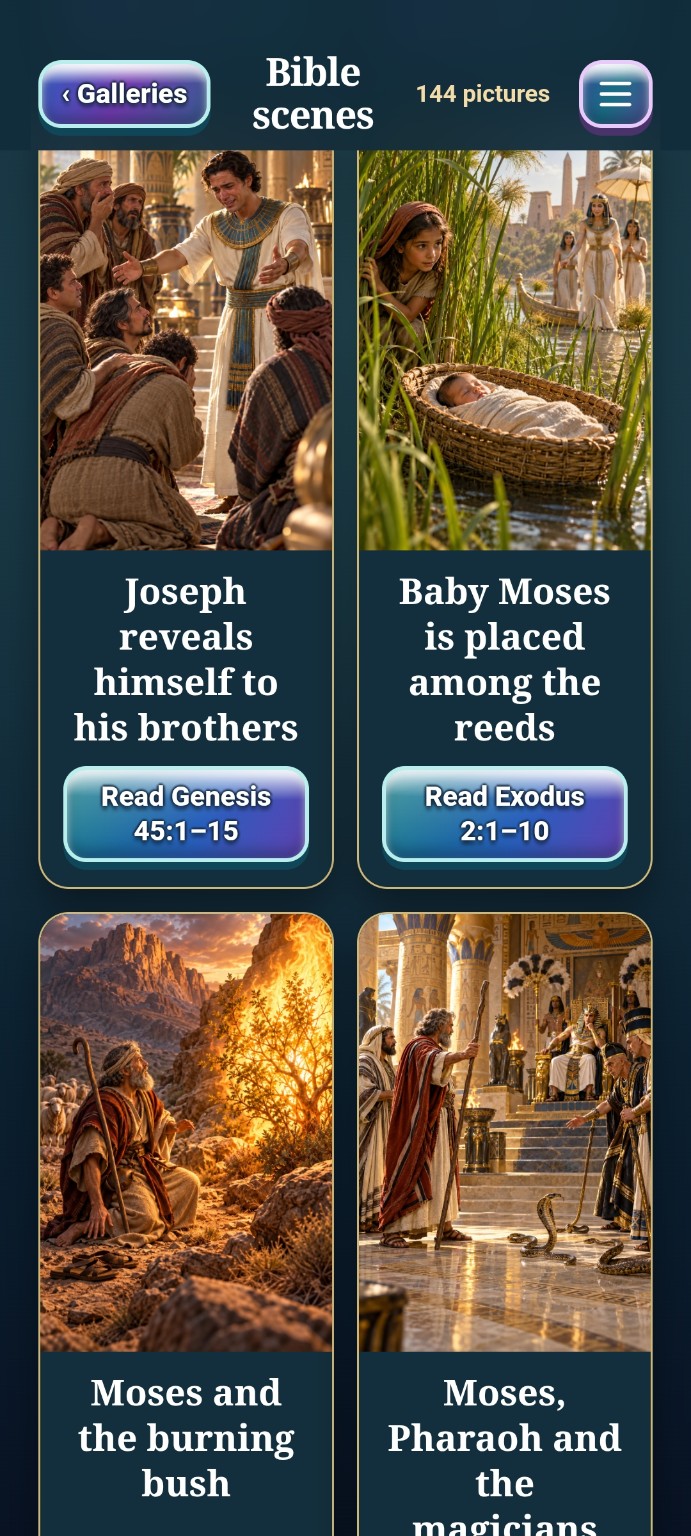 Joseph and Moses in Interactive Bible Journeys