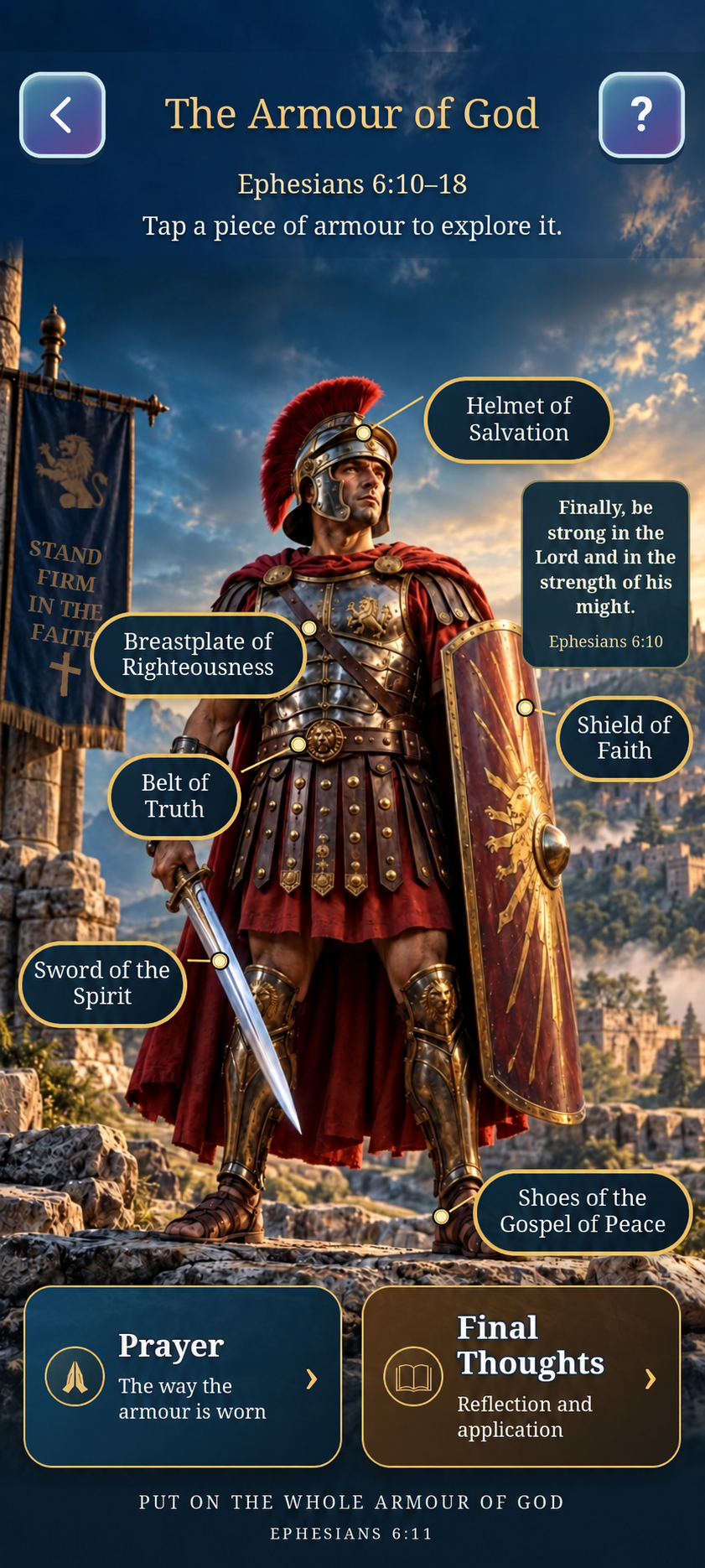 Faith resources screenshot