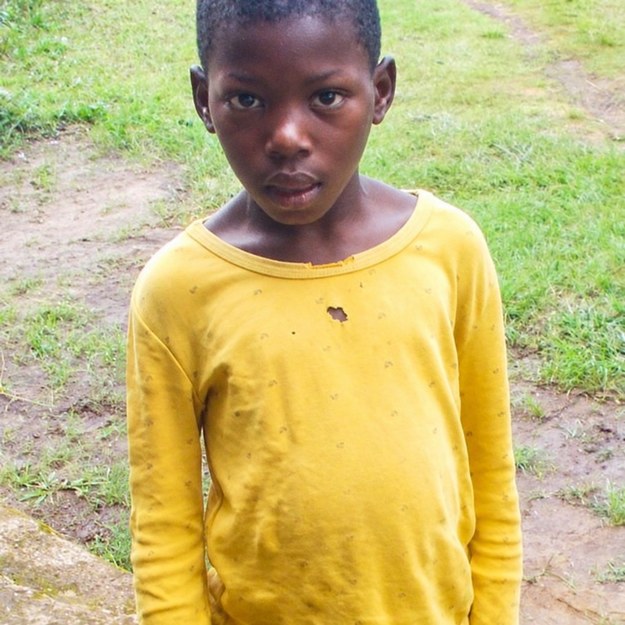 A child in Uganda supported by Global Care to access education